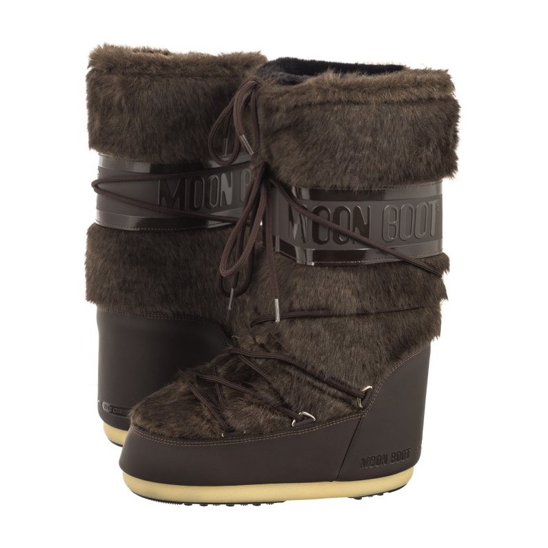 Moon Boot Classic Faux Fur Brown 14089000004 (MB43-b) zābaki