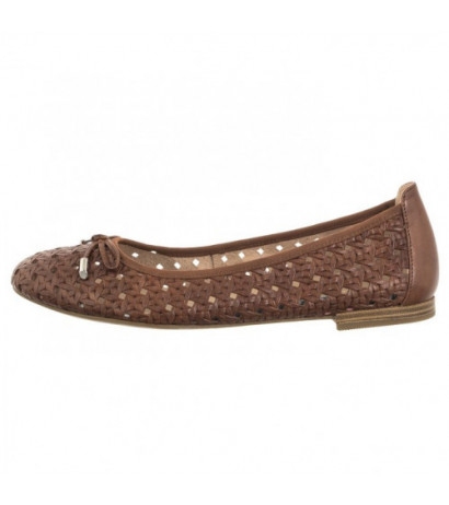 Caprice Brązowe 9-22109-42 303 Cognac Nappa (CP399-a) baleriinid