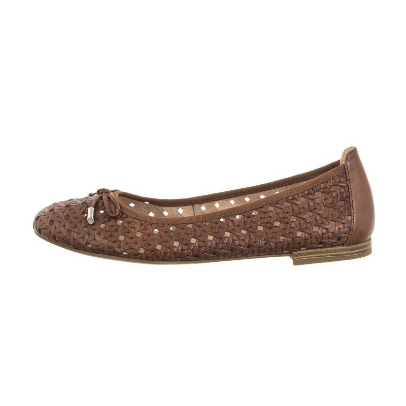 Caprice Brązowe 9-22109-42 303 Cognac Nappa (CP399-a) baleriinid