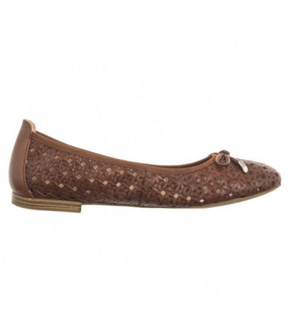 Caprice Brązowe 9-22109-42 303 Cognac Nappa (CP399-a) baleriinid