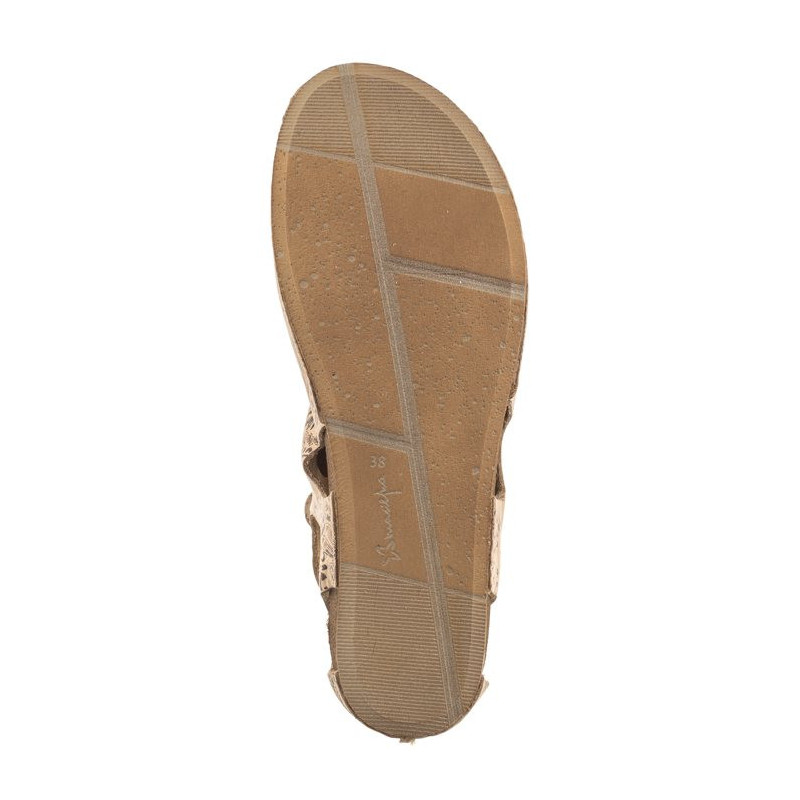 Maciejka Beżowe/Złote 03426-02/00-6 (MA1167-a) sandals