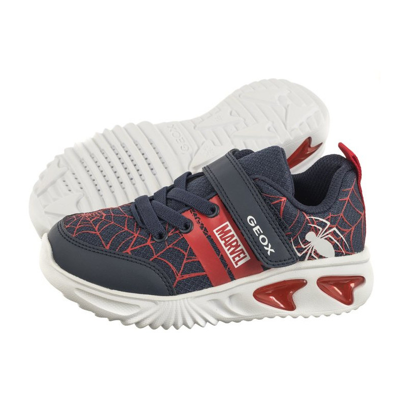 Geox J Assister B.D - Mesh+GBK Navy/DK Red J45DZD 01454 C4244 (GE142-a) sporta apavi