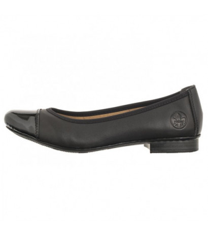 Rieker Czarne 51998-00 Black (RI153-a) ballerinas