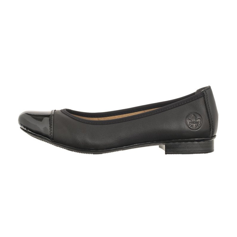 Rieker Czarne 51998-00 Black (RI153-a) ballerinas