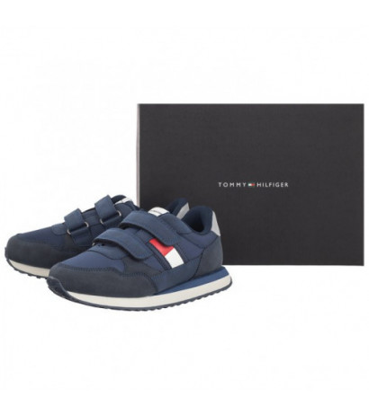 Tommy Hilfiger Flag Low Cut Velcro Sneaker T1B9-33127-0316 800 Blue (TH1040-a) spordijalatsid