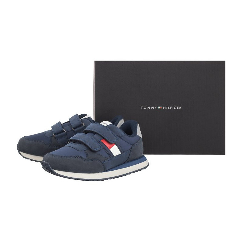 Tommy Hilfiger Flag Low Cut Velcro Sneaker T1B9-33127-0316 800 Blue (TH1040-a) spordijalatsid