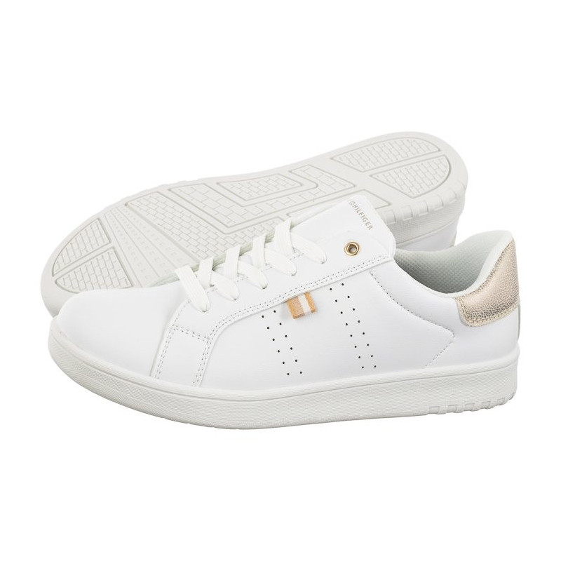 Tommy Hilfiger Low Cut Lace-Up Sneaker T3A9-33200-1355 X048 White/Platinum (TH1037-b) spordijalatsid