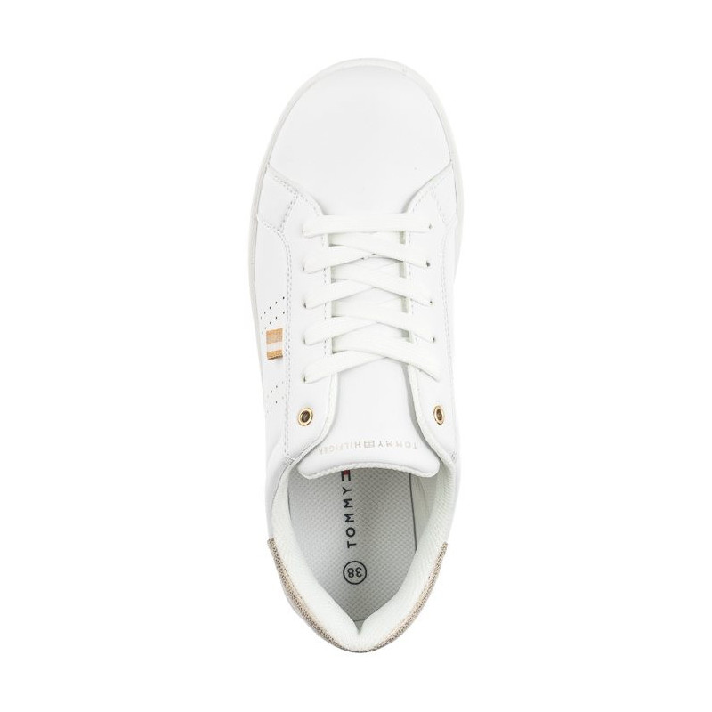 Tommy Hilfiger Low Cut Lace-Up Sneaker T3A9-33200-1355 X048 White/Platinum (TH1037-b) spordijalatsid