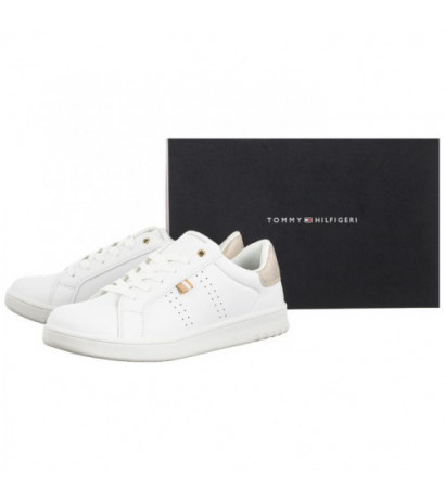 Tommy Hilfiger Low Cut Lace-Up Sneaker T3A9-33200-1355 X048 White/Platinum (TH1037-b) spordijalatsid