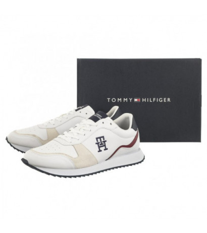 Tommy Hilfiger Runner Evo Lth Mix White FM0FM04959 YBS (TH1017-b) spordijalatsid