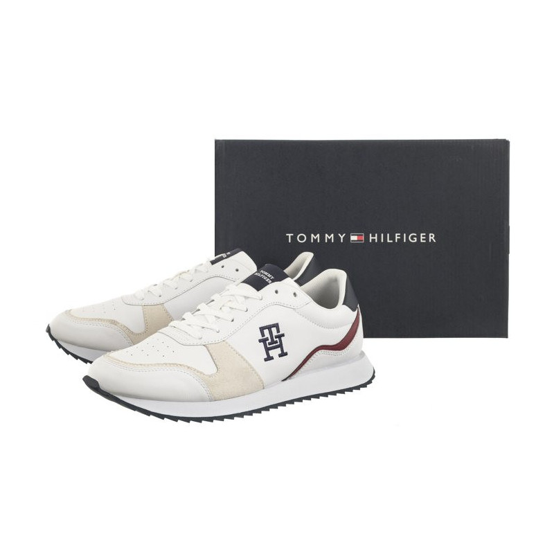 Tommy Hilfiger Runner Evo Lth Mix White FM0FM04959 YBS (TH1017-b) spordijalatsid