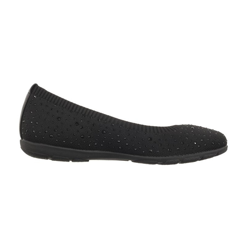 Caprice Czarne 9-22107-42 035 Black Knit  (CP397-a) balerīnas