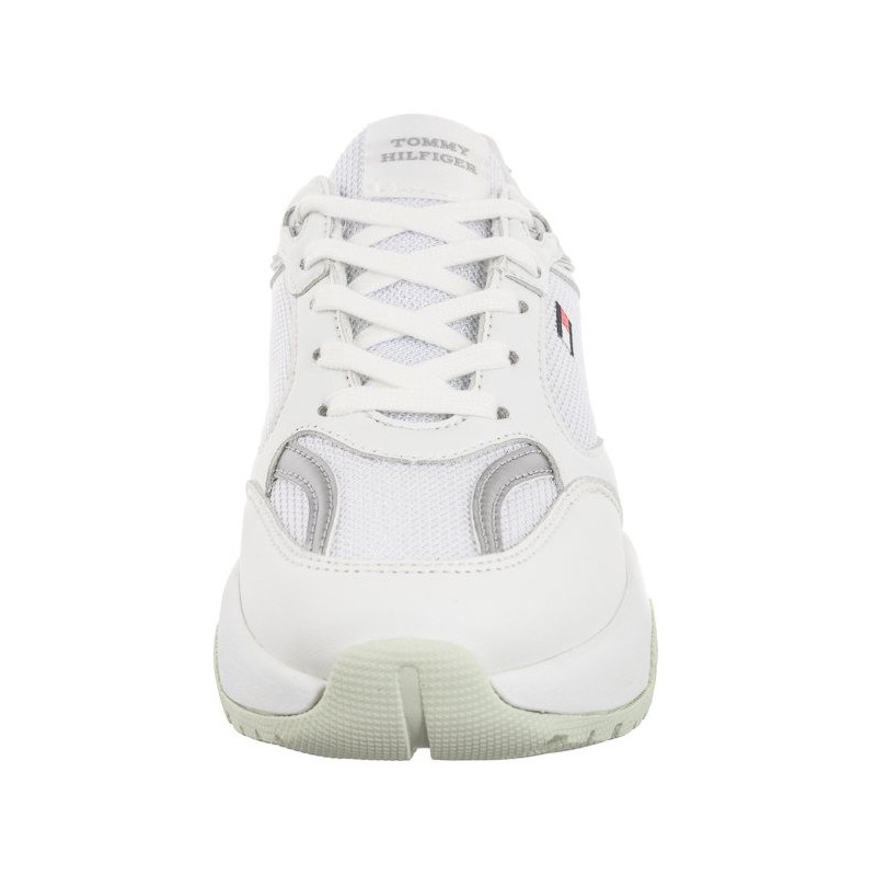 Tommy Hilfiger Low Cut Lace-Up Sneaker T3A9-33219-1695 X025 White/Silver (TH1043-a) spordijalatsid