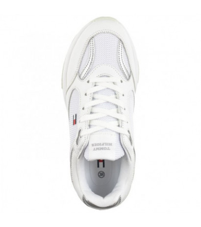 Tommy Hilfiger Low Cut Lace-Up Sneaker T3A9-33219-1695 X025 White/Silver (TH1043-a) spordijalatsid