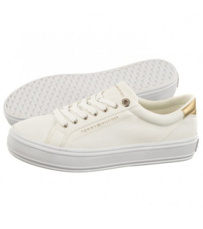 Tommy Hilfiger Essential Vulc Canvas Sneaker White FW0FW07682 YBS (TH1033-a) spordijalatsid