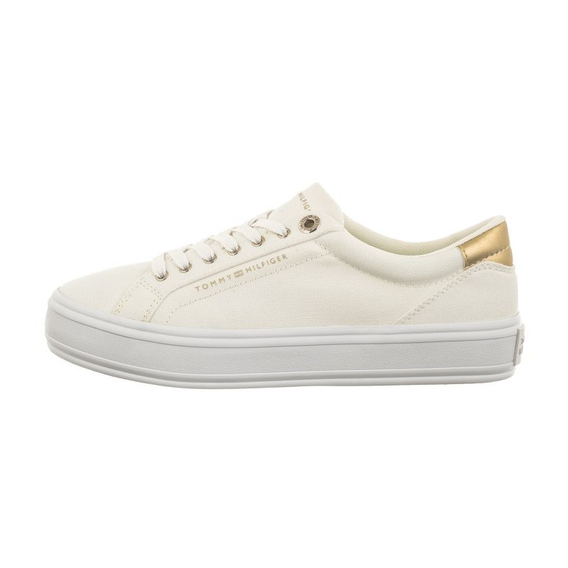 Tommy Hilfiger Essential Vulc Canvas Sneaker White FW0FW07682 YBS (TH1033-a) spordijalatsid