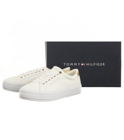 Tommy Hilfiger Essential Vulc Canvas Sneaker White FW0FW07682 YBS (TH1033-a) spordijalatsid