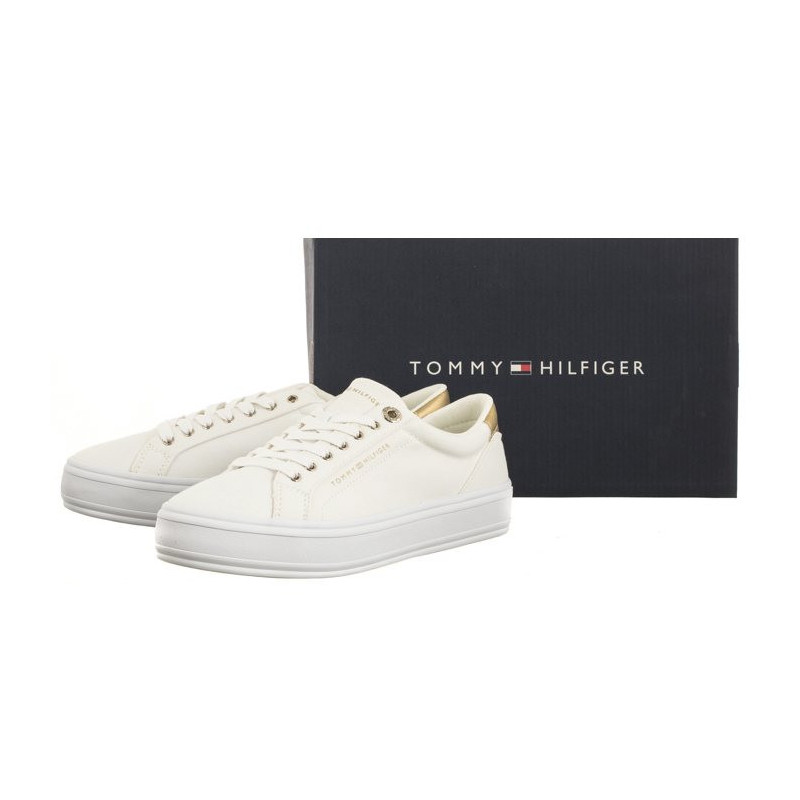 Tommy Hilfiger Essential Vulc Canvas Sneaker White FW0FW07682 YBS (TH1033-a) spordijalatsid