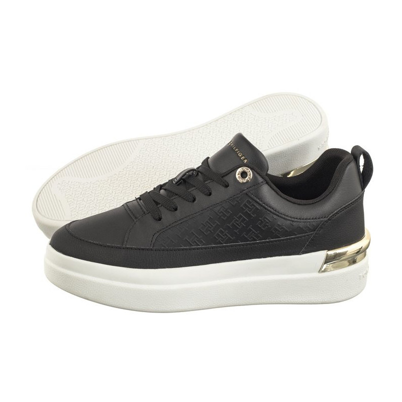 Tommy Hilfiger Lux Court Sneaker Monogram Black FW0FW07808 BDS (TH1014-b) spordijalatsid