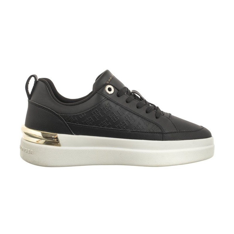 Tommy Hilfiger Lux Court Sneaker Monogram Black FW0FW07808 BDS (TH1014-b) spordijalatsid