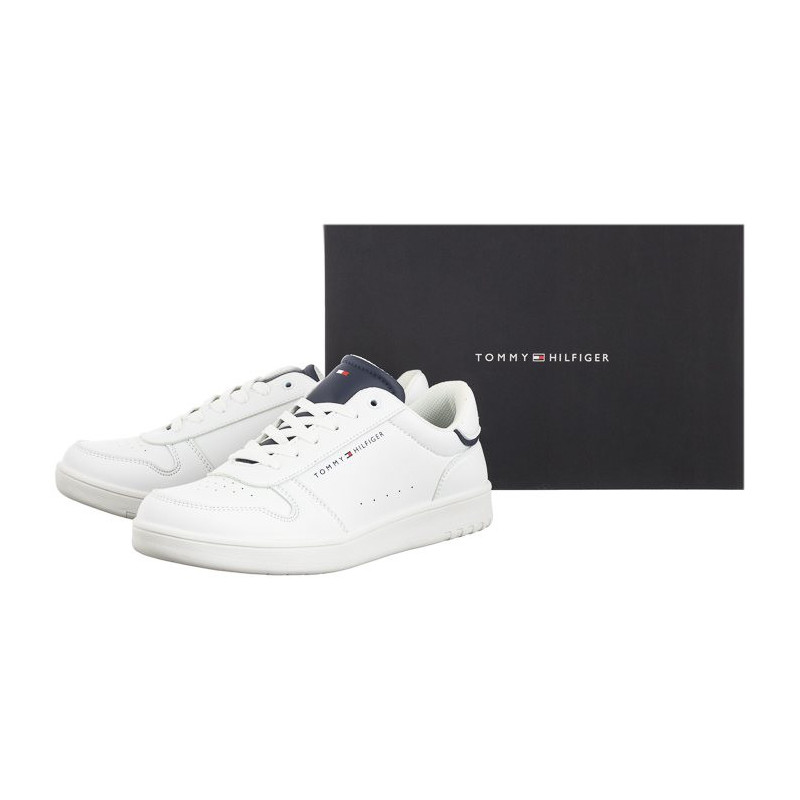 Tommy Hilfiger Low Cut Lace-Up Sneaker T3X9-33349-1355 X336 White/Blue (TH1038-a) spordijalatsid