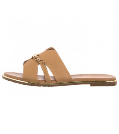 Tommy Hilfiger Flat Slide T3A2-33251-03265 501 Taupe (TH1036-a) Sieviešu apavi/Flip Flops