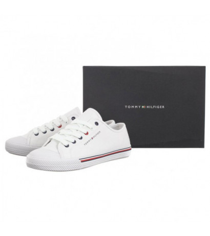 Tommy Hilfiger Low Cut Lace-Up Sneaker T3X9-33324-0890 100 White (TH1044-a) apavi