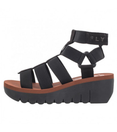 FLY London Yufi Cupi/Elas Blk/Blk/Brick P145032003 (FL401-a) batai