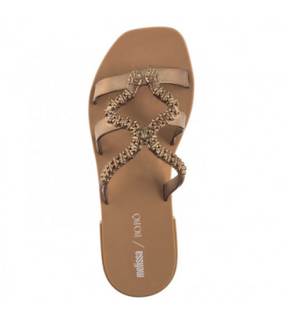 Melissa Slide+BO.BO AD 33862/AX131 Beige/Bronze (ML315-a) Moteriški batai/šlepetės