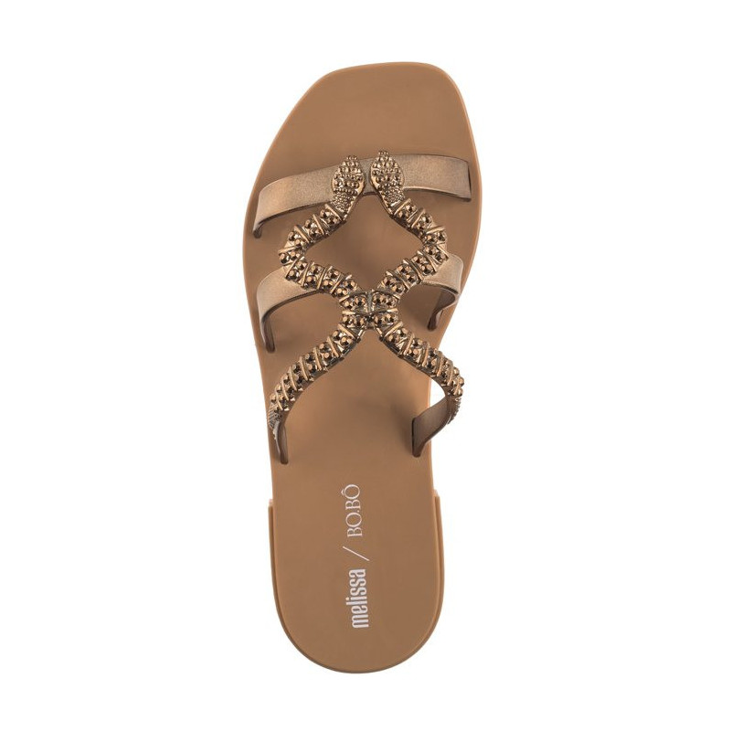 Melissa Slide+BO.BO AD 33862/AX131 Beige/Bronze (ML315-a) Moteriški batai/šlepetės