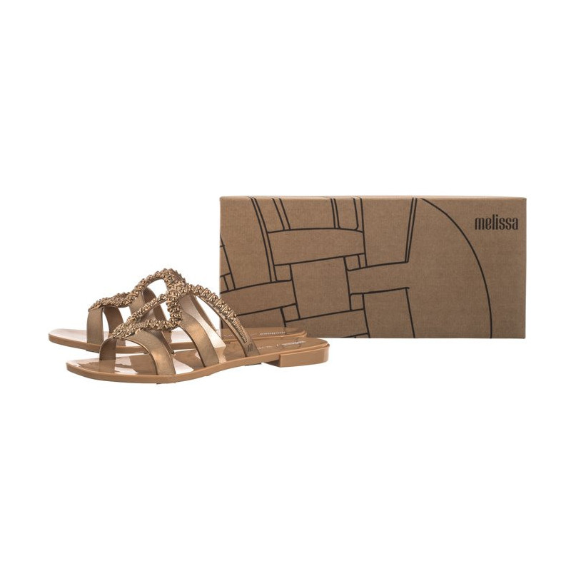 Melissa Slide+BO.BO AD 33862/AX131 Beige/Bronze (ML315-a) Moteriški batai/šlepetės