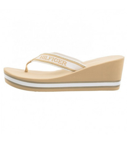 Tommy Hilfiger Hilfiger Wedge Beach Sandal Hervest Wheat FW0FW07903 ACR (TH1059-b) kurpes