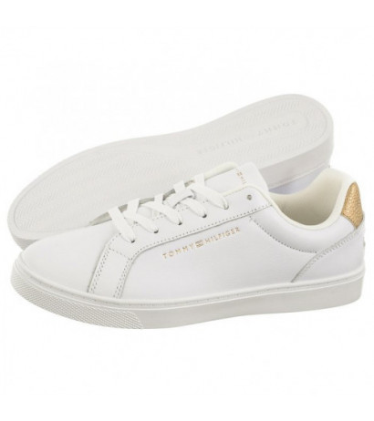 Tommy Hilfiger Essential Cupsole Sneaker White/Gold FW0FW07908 0K6 (TH1056-a) spordijalatsid