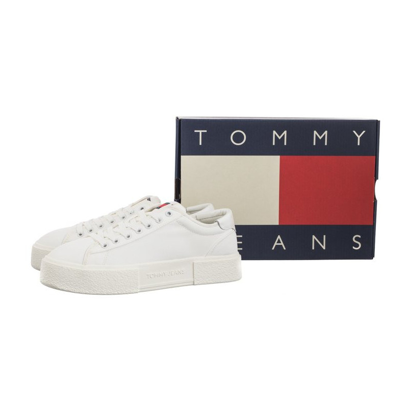 Tommy Hilfiger Tjw Foxing Flatform Sneaker Ecru EN0EN02480 YBL (TH1051-a) sporta apavi