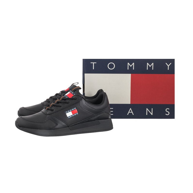 Tommy Hilfiger Tommy Jeans Flexi Runner Black EM0EM01409 BDS (TH1055-a) sporta apavi