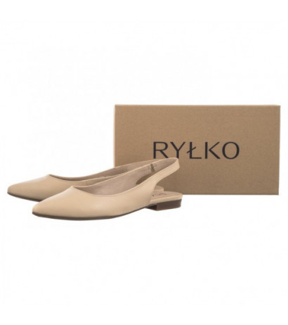 Ryłko Beżowe 1SLR9_V_ _JE8 (RY272-b) ballerinas