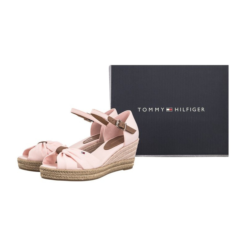 Tommy Hilfiger Basic Open Toe Mid Wedge Whimsy Pink FW0FW04785 TJQ (TH1078-b) kurpes