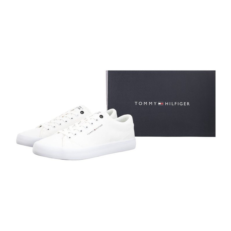 Tommy Hilfiger TH Hi Vulc Low Canvas White FM0FM04882 YBS (TH1079-a) čības