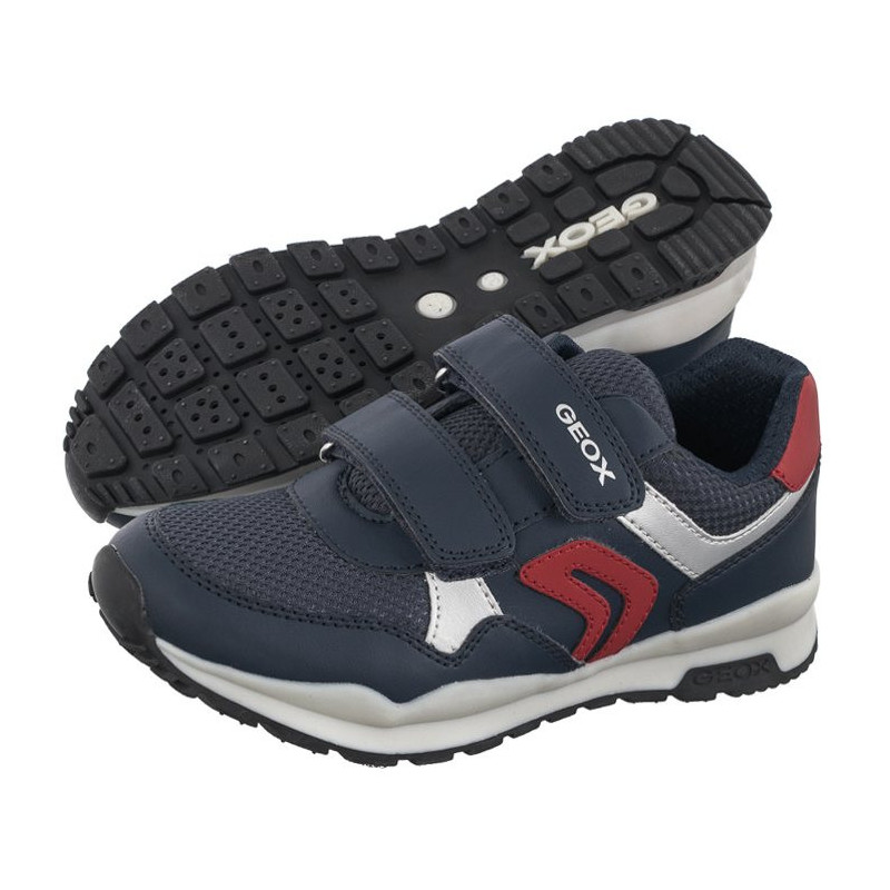 Geox J Pavel B Navy/Red J4515B OBC14 C0735 (GE159-a) sports shoes