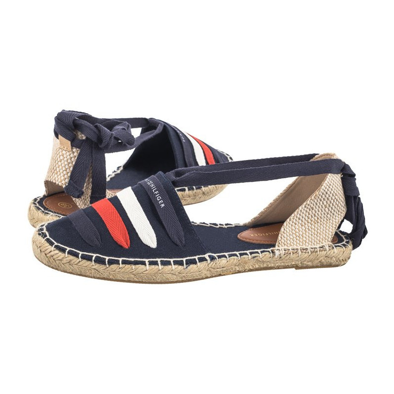 Tommy Hilfiger Flat Espadrille T3A7-33280-0890 800 Blue (TH1076-b) kurpes