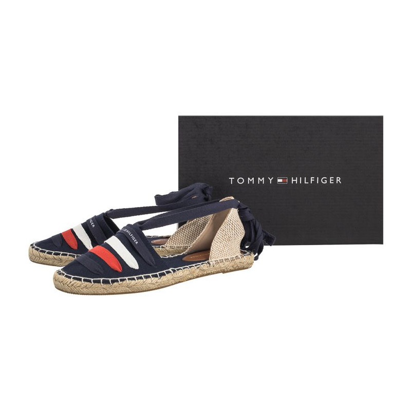 Tommy Hilfiger Flat Espadrille T3A7-33280-0890 800 Blue (TH1076-b) kurpes