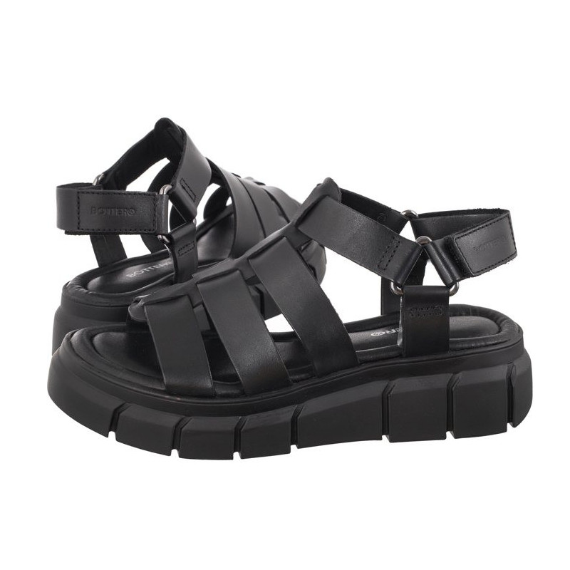 Bottero Czarne 357802 Preto (BO86-a) sandalai