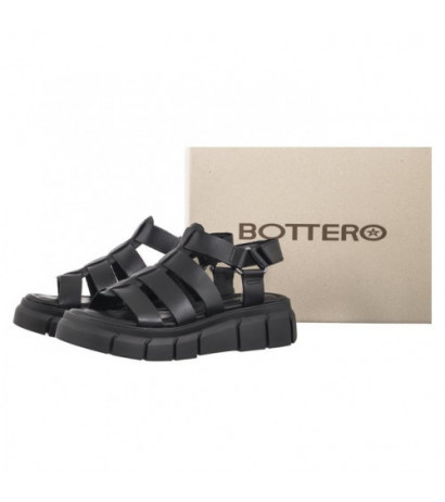 Bottero Czarne 357802 Preto (BO86-a) sandalai