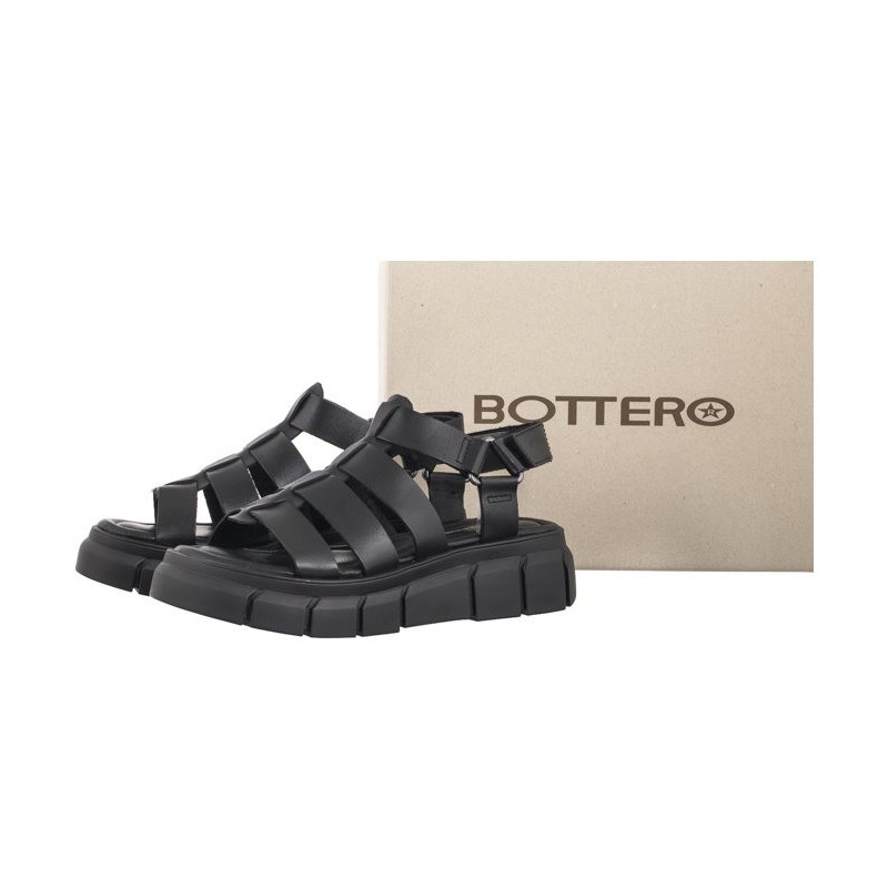 Bottero Czarne 357802 Preto (BO86-a) sandalai