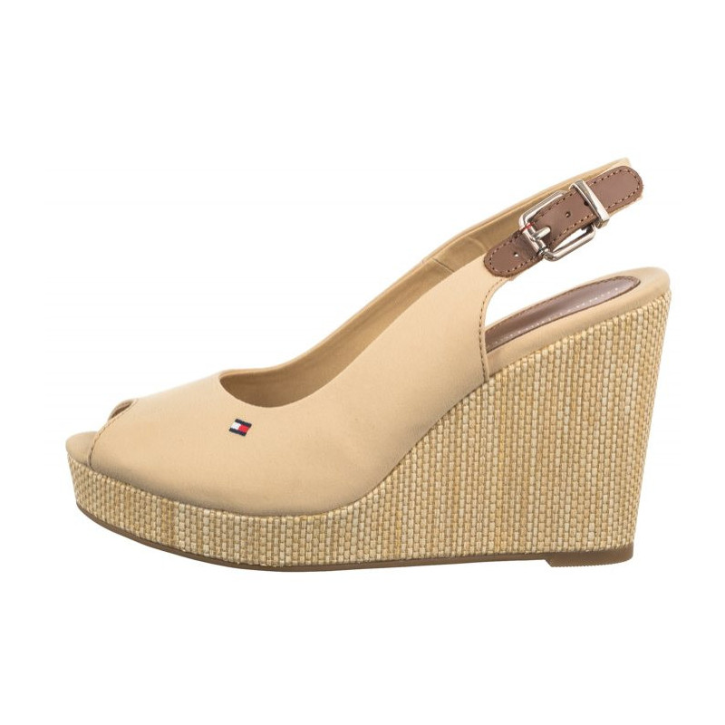 Tommy Hilfiger Iconic Elena Sling Back Wedge FW0FW04789 ACR Harvest Wheat (TH126-e) kurpes