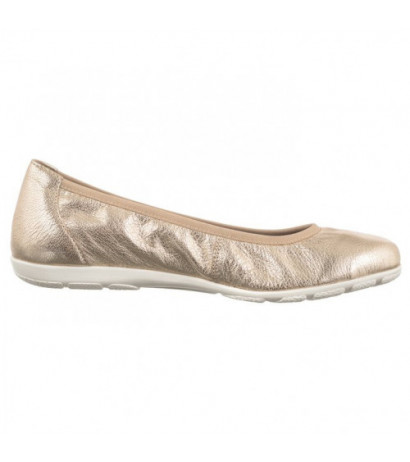 Caprice Złote 9-22150-42 959 Platin Metal (CP398-b) ballerinas