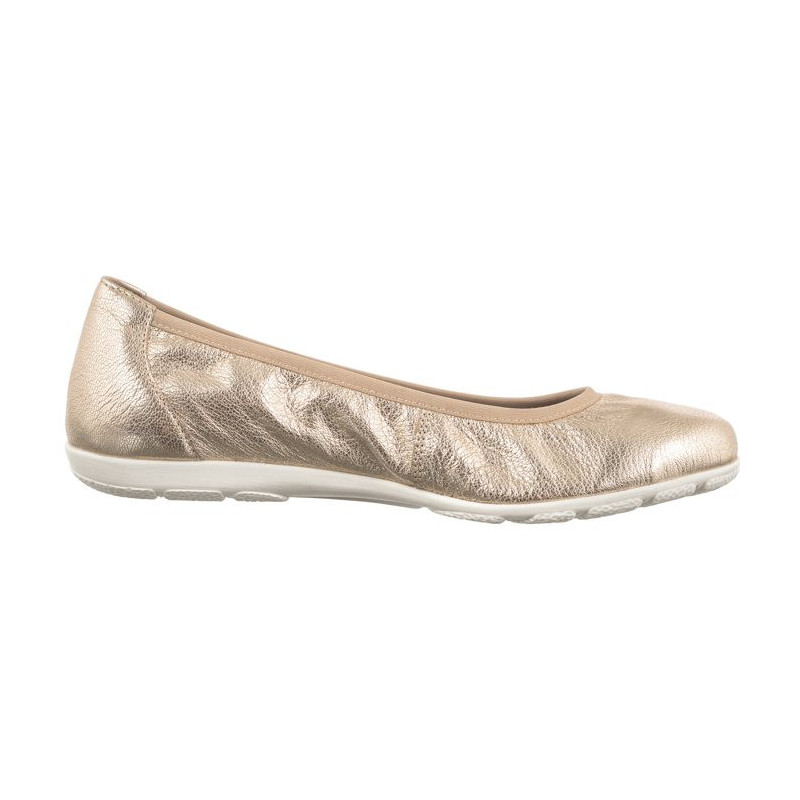 Caprice Złote 9-22150-42 959 Platin Metal (CP398-b) ballerinas