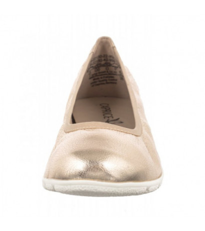 Caprice Złote 9-22150-42 959 Platin Metal (CP398-b) ballerinas