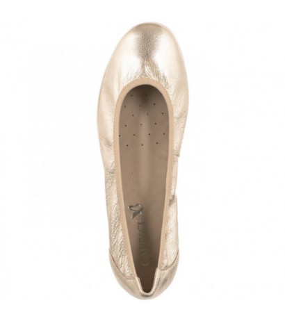 Caprice Złote 9-22150-42 959 Platin Metal (CP398-b) ballerinas