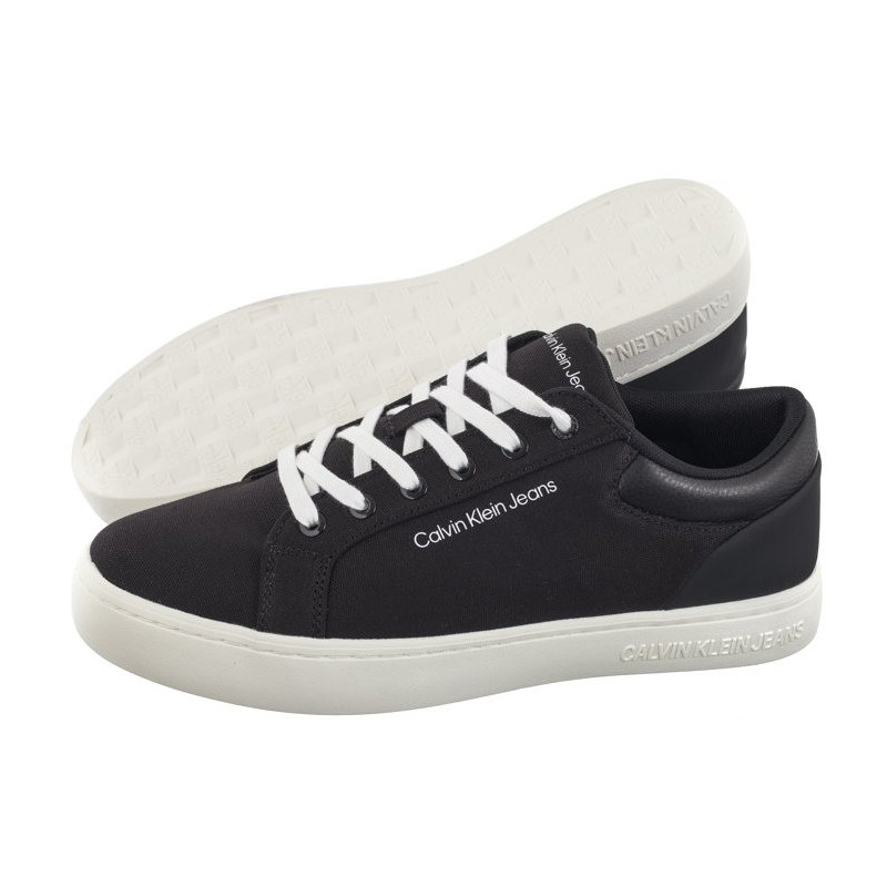 Calvin Klein Classic Cupsole Low Lth In Dc Black/Bright White YM0YM00976 0GM (CK495-a) sportiniai bateliai